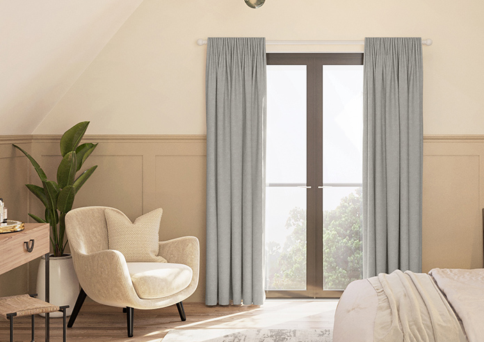 Atina (Blackout), Mottled Grey - Made to Measure Curtains - Image 3